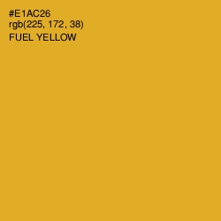 #E1AC26 - Fuel Yellow Color Image